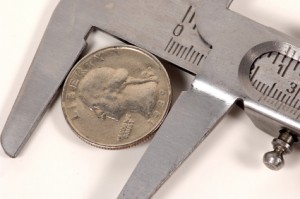 Caliper Measuring Quarter Caliper Measuring Quarter