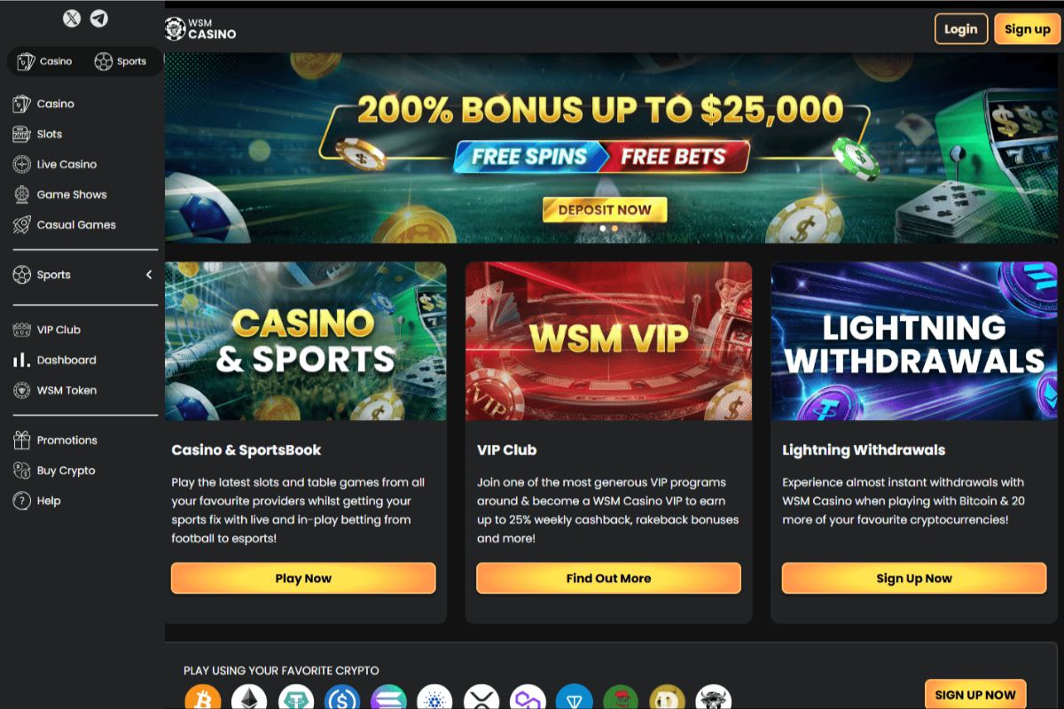wsmcasino Najboljša spletna igralnica